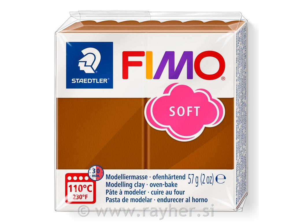 FIMO Soft masa za modeliranje 7, smeđa