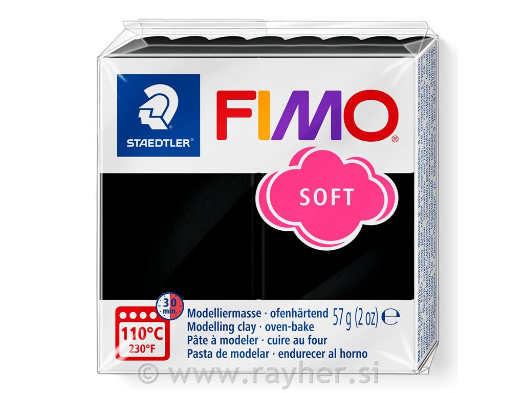 FIMO Soft masa za modeliranje 9, crna