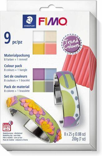 FIMO Soft set Trend 8x25g + osnova za zapestnico
