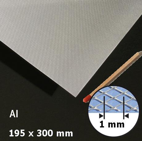 Metalna ploča aluminij H= 1,0 mm195 x 300 mm