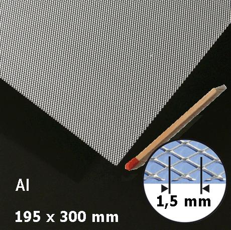 Metalna ploča aluminij H= 1,5 mm195 x 300 mm