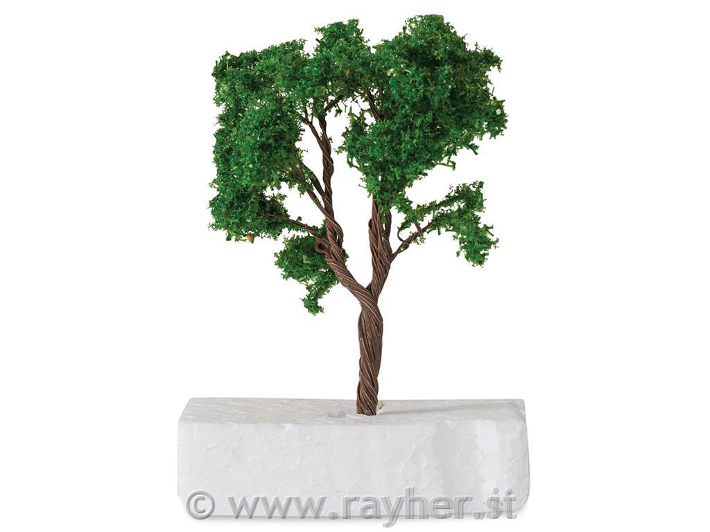 Model listopadnog drveta 100 mm 1 kom; sr.zeleni