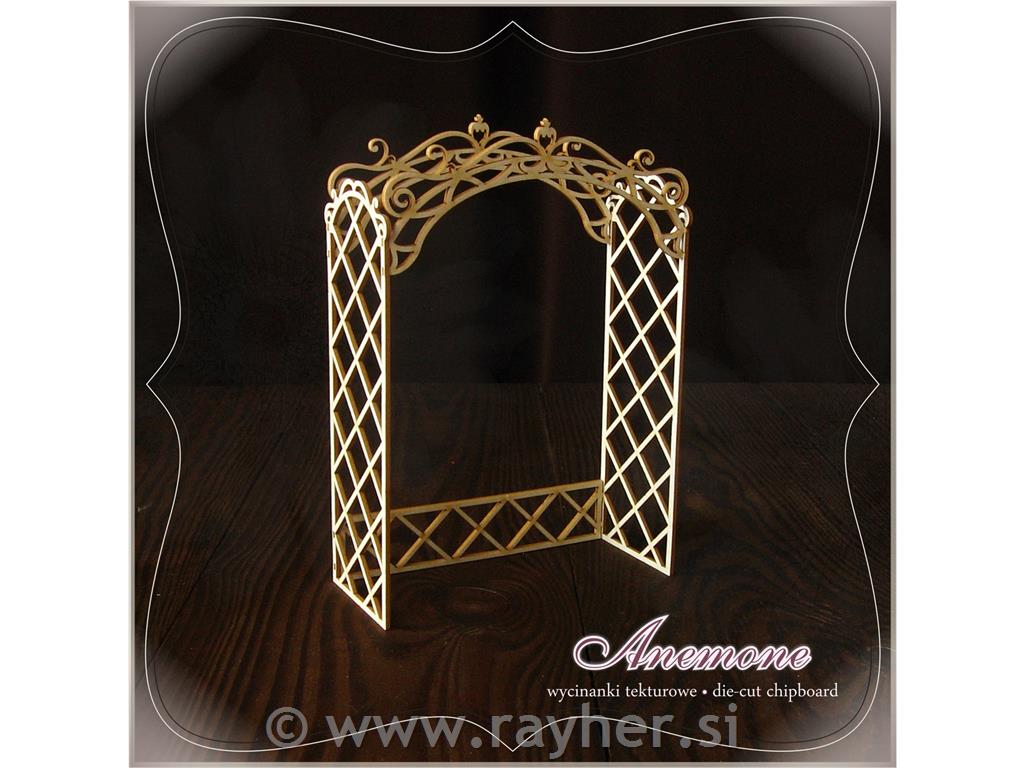 Drveni izrez, 3D, Pergola