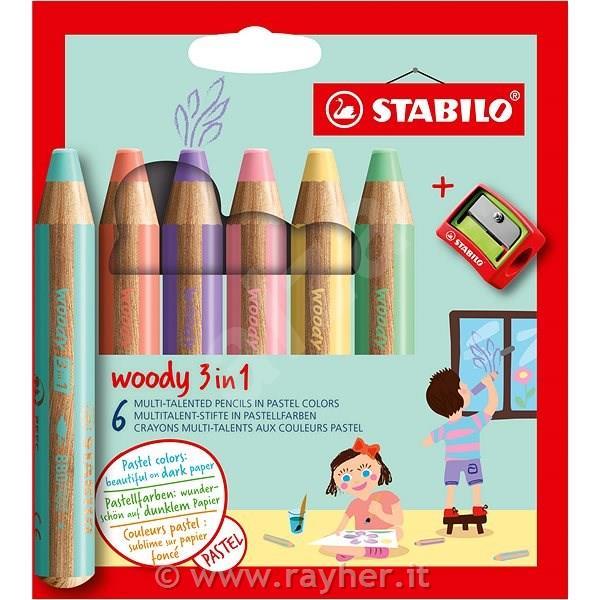 Stabilo Woody set 6