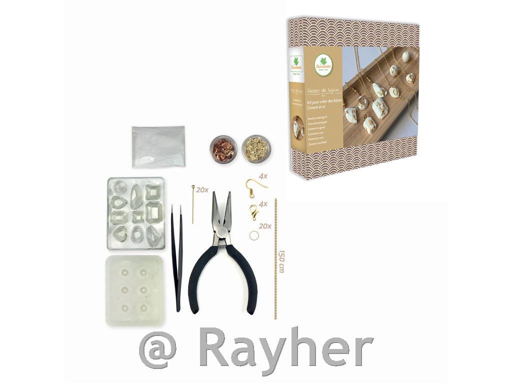 Kreativni set Atelier de bijoux, Nakit od kreativnog betona