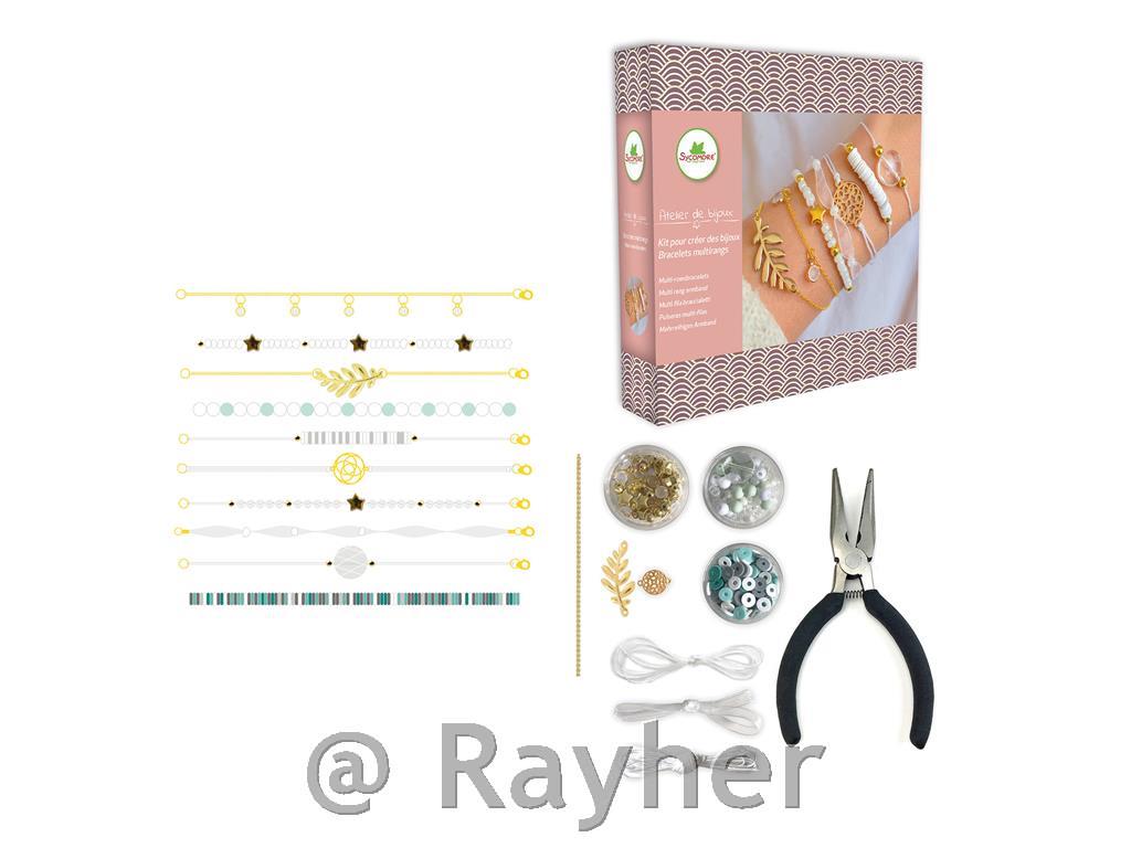 Kreativni set Atelier de bijoux, Višeslojne narukvice