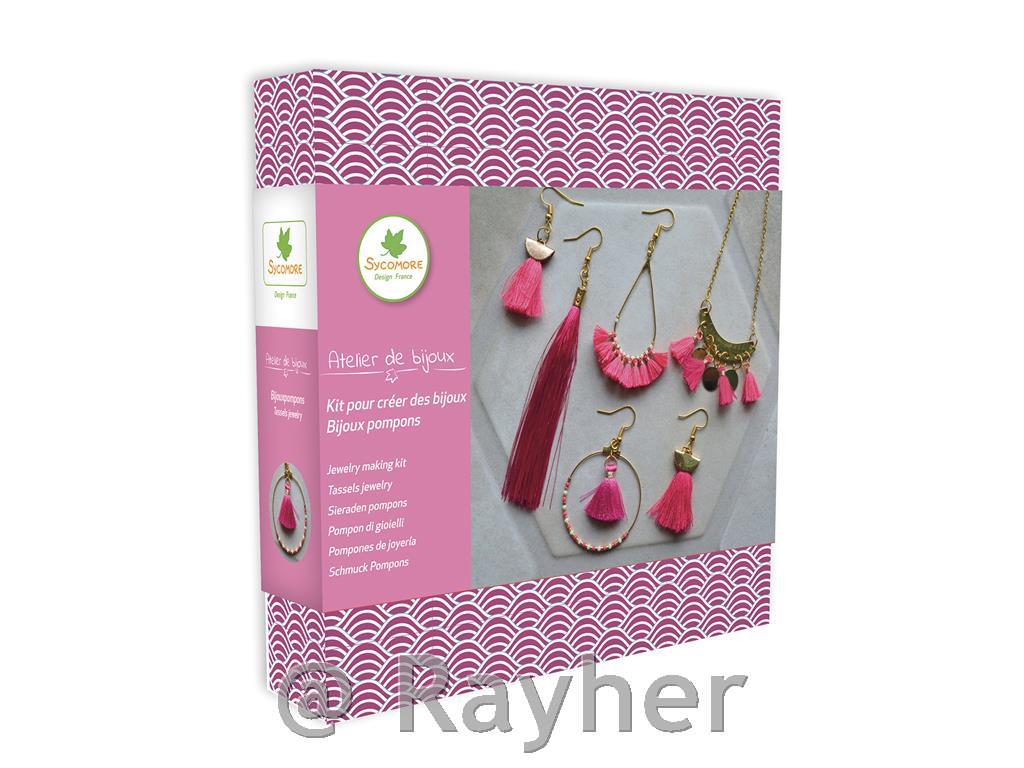 Kreativni set Atelier de bijoux, Pompomnakit