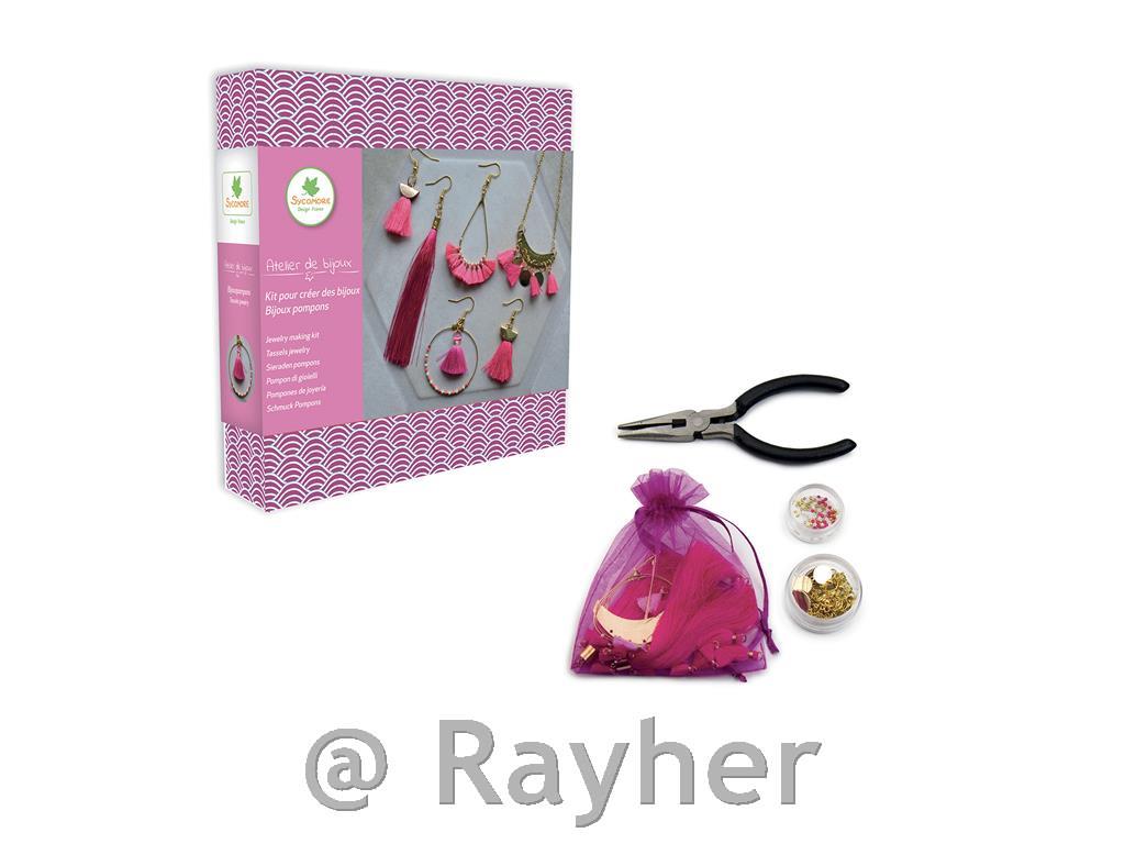 Kreativni set Atelier de bijoux, Pompomnakit