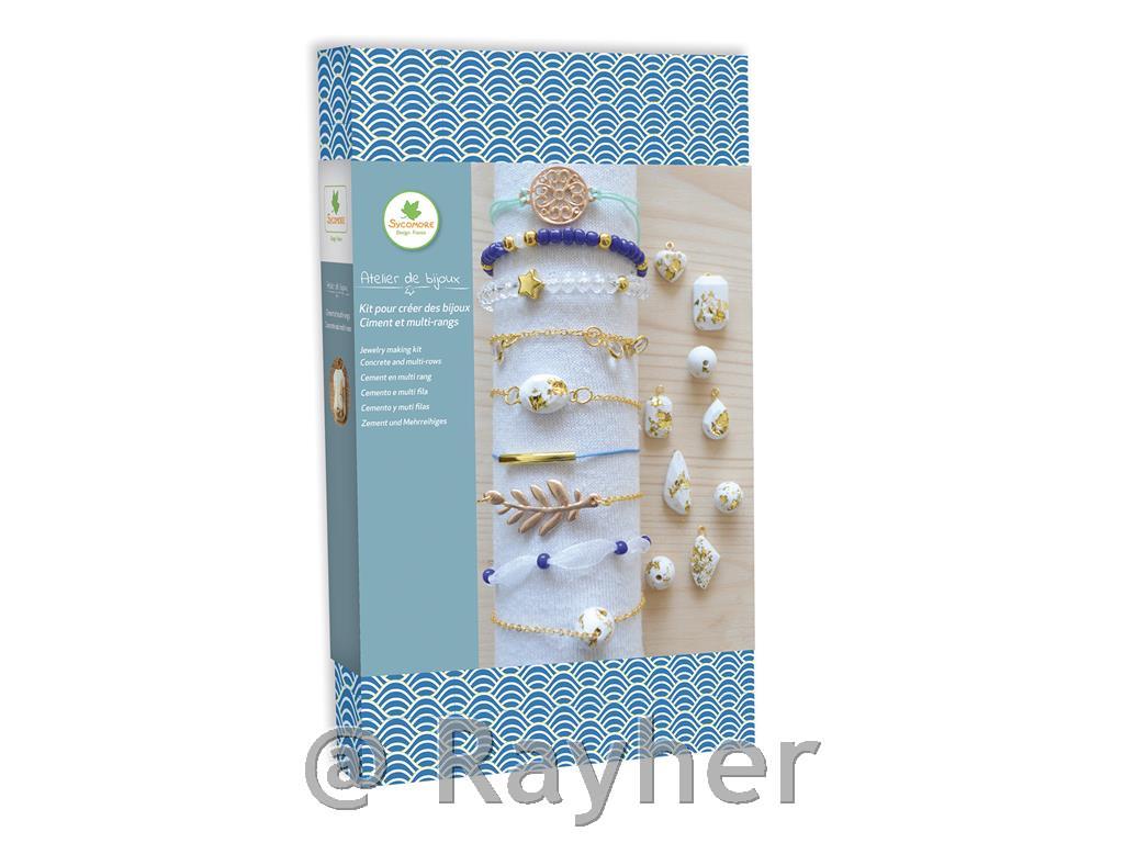 Kreativni set Atelier de bijoux, Višeslojne narukvice, kreativni beton