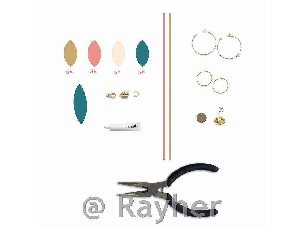 Kreativni set Atelier de bijoux, Nakit od kože