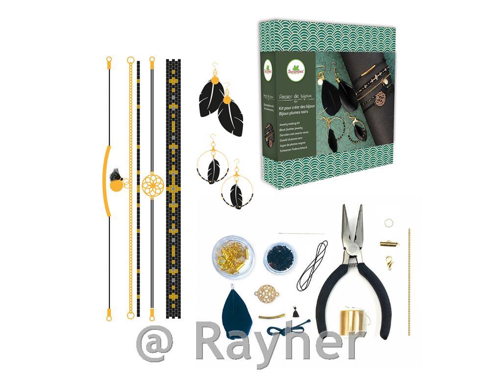 Kreativni set Atelier de bijoux, Nakit od perja