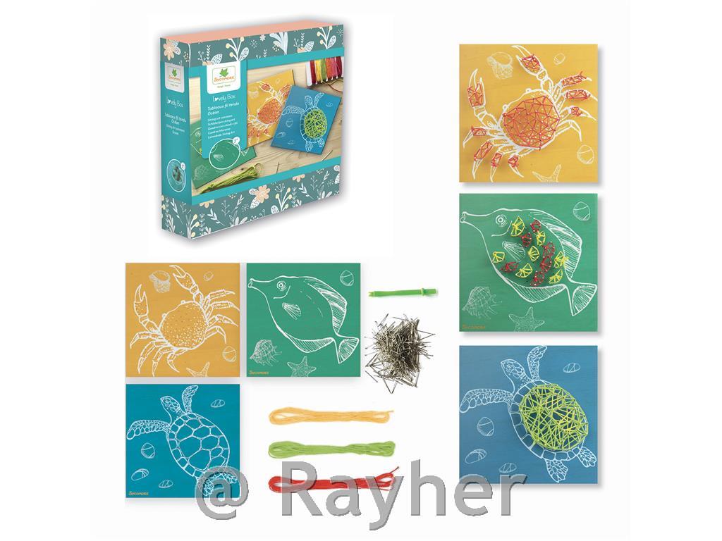 Kreativni set Lovely Box, String Art, Ocean