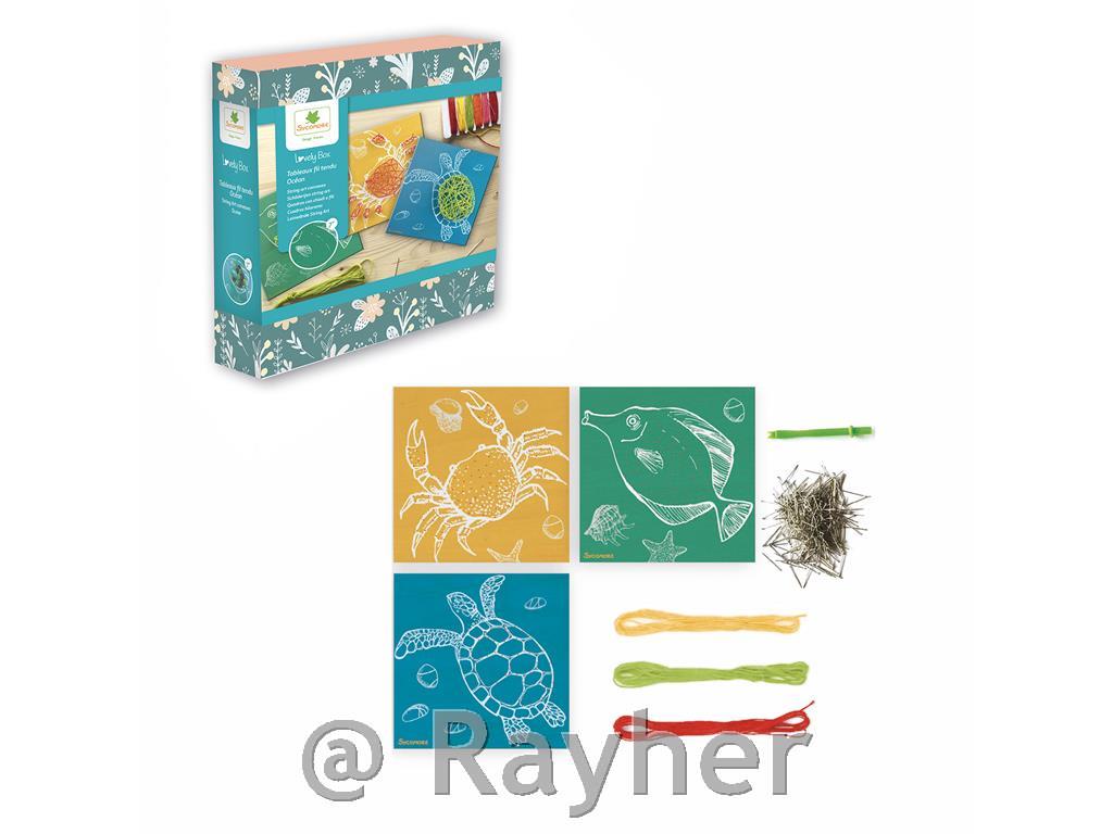 Kreativni set Lovely Box, String Art, Ocean