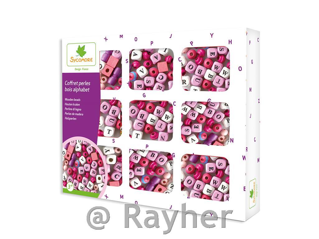 Kreativni set, Drvene perle, Slova