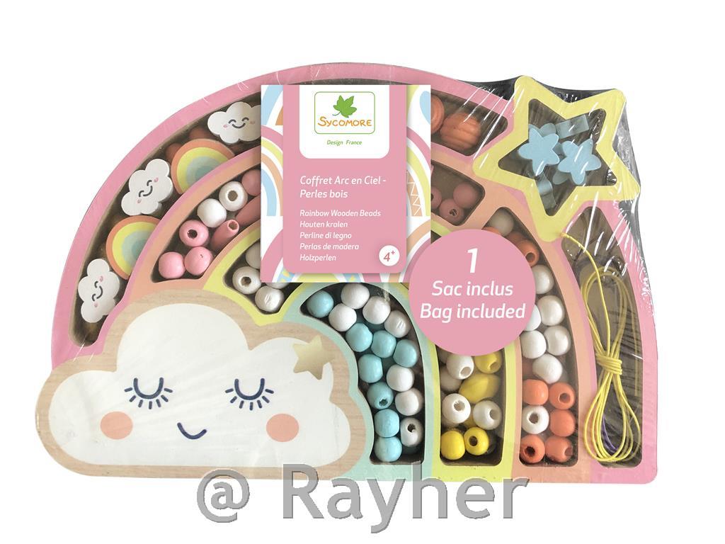 Kreativni set drvene perle, Duga