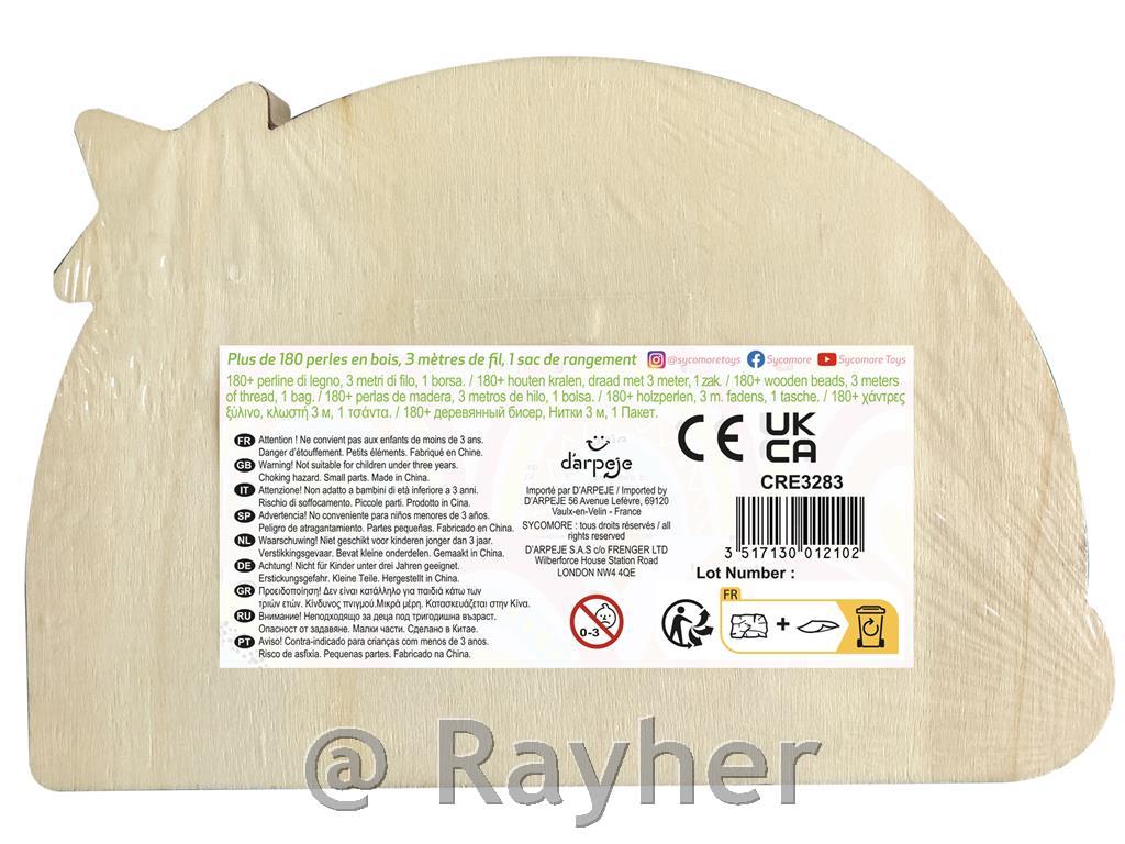 Kreativni set drvene perle, Duga