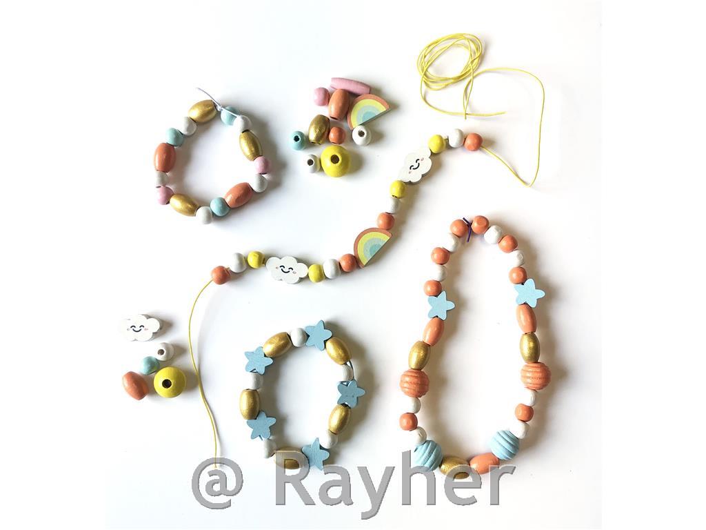 Kreativni set drvene perle, Duga