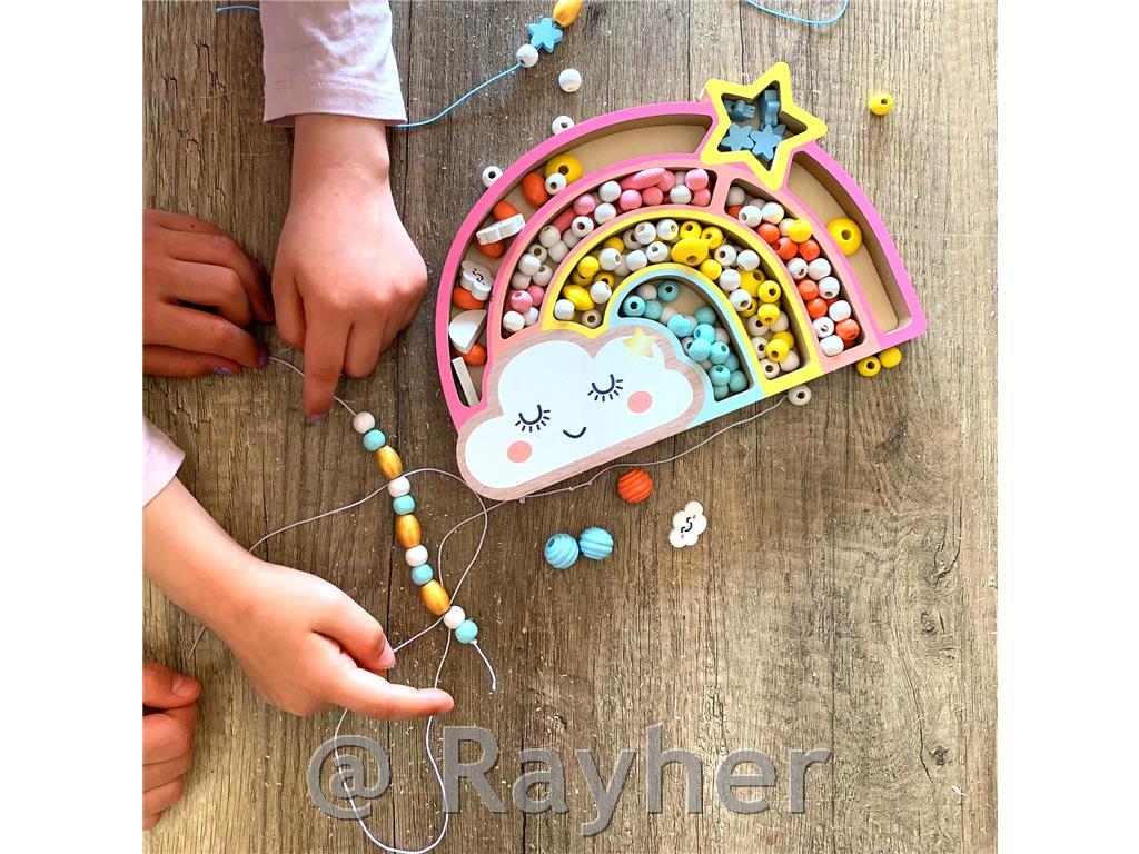 Kreativni set drvene perle, Duga