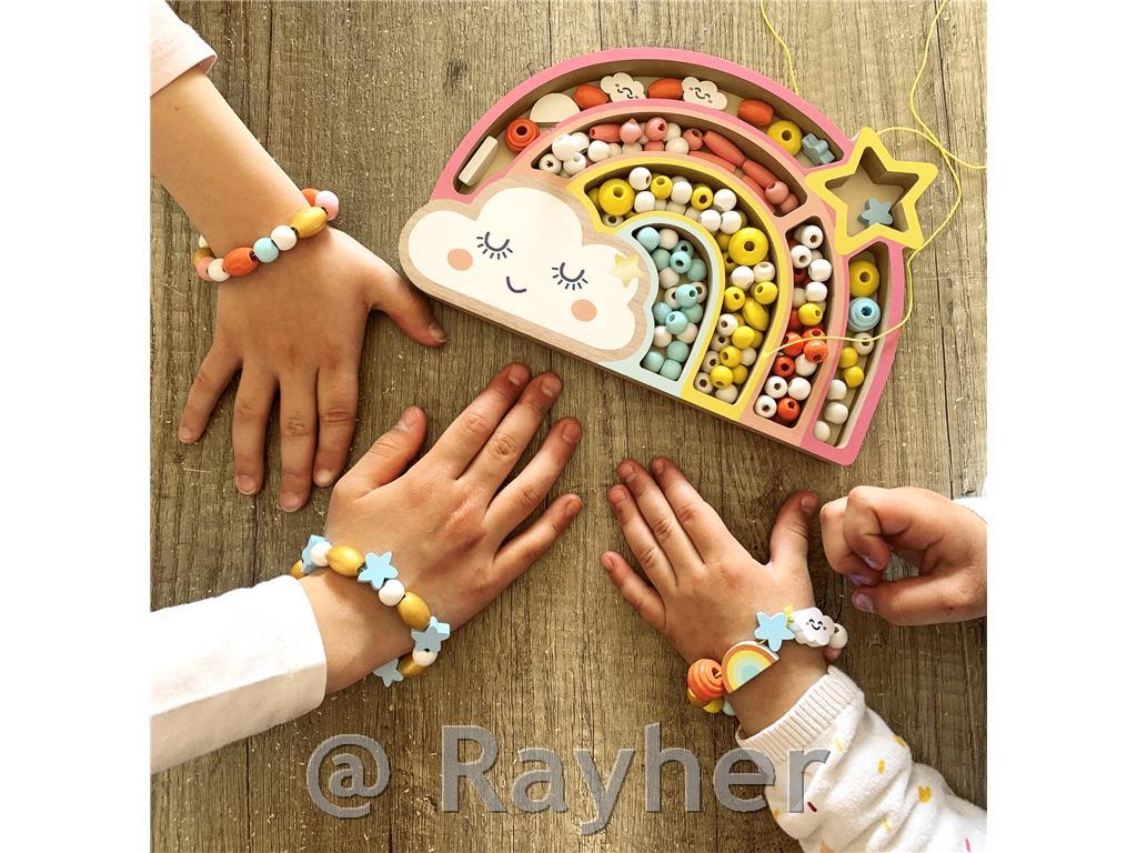 Kreativni set drvene perle, Duga