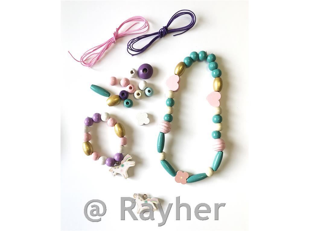 Kreativni set drvene perle, Jednorog