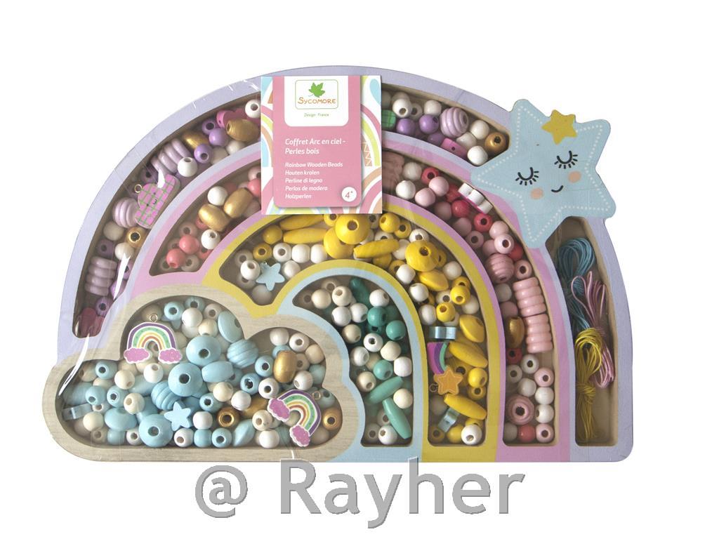 Kreativni set drvene perle, Duga