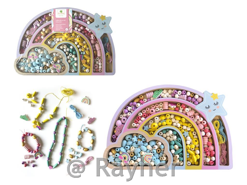 Kreativni set drvene perle, Duga