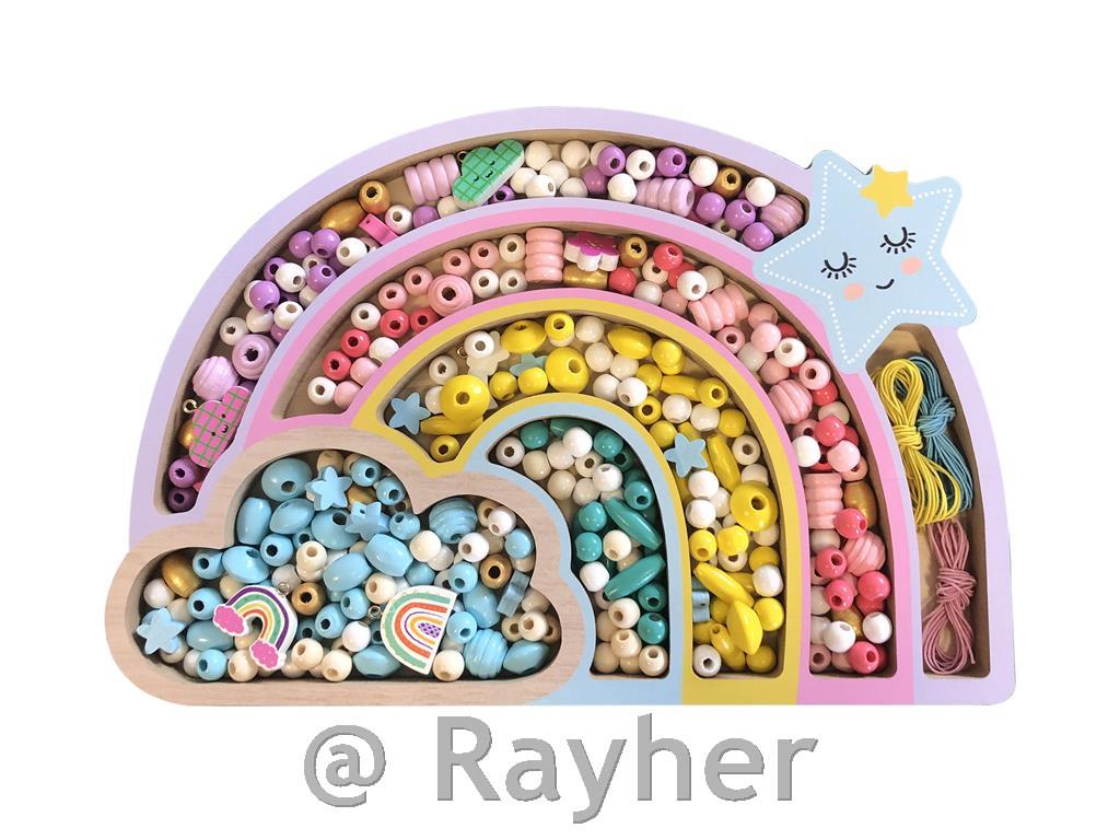 Kreativni set drvene perle, Duga