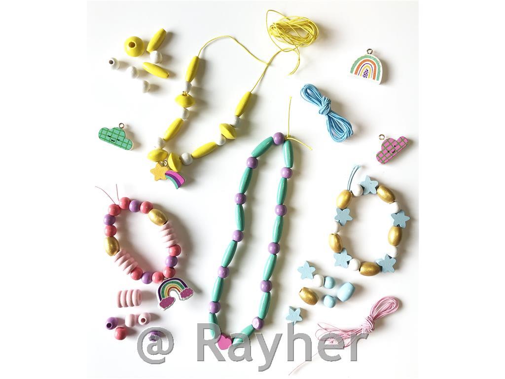 Kreativni set drvene perle, Duga