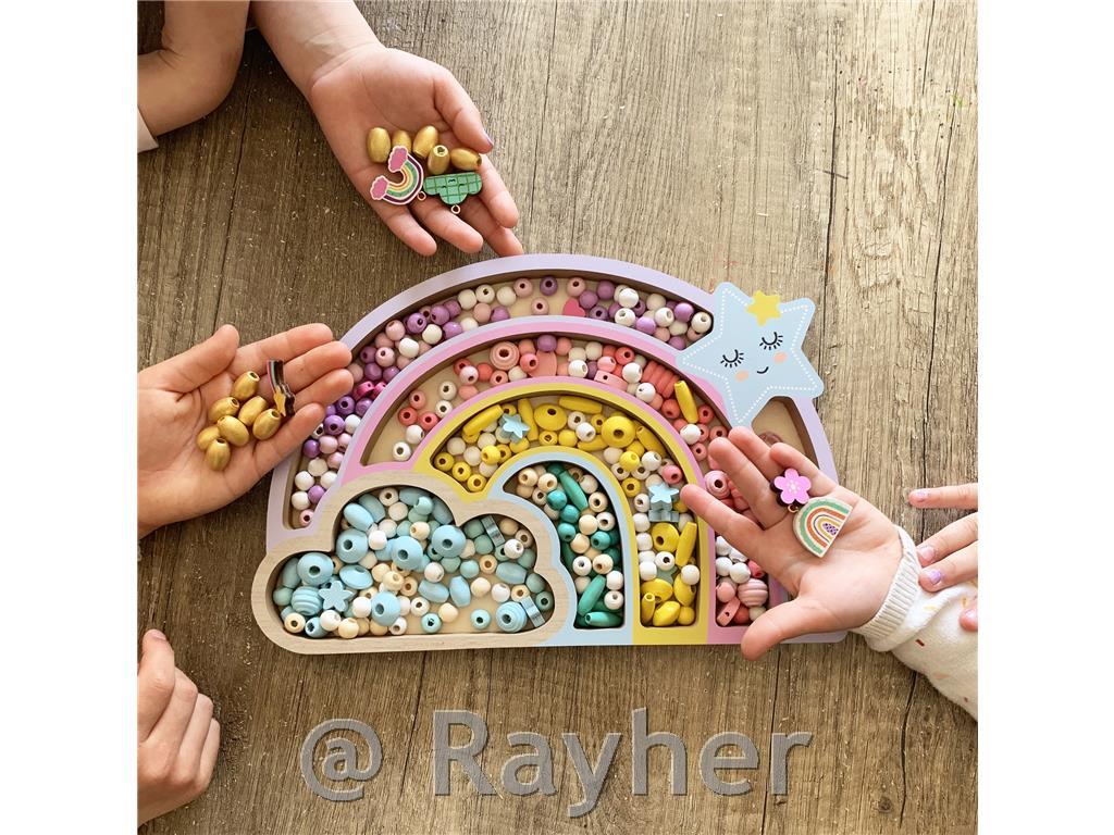 Kreativni set drvene perle, Duga