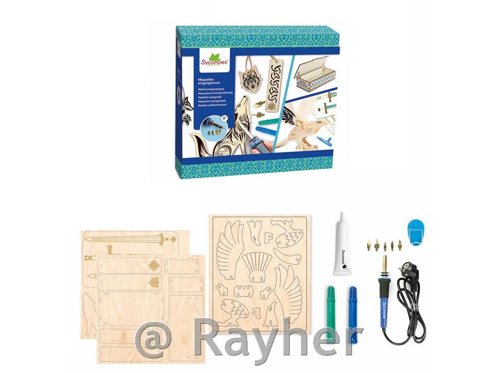 Kreativni set Lovely Box, Ukrašavanje drveta pirografom - Celtic