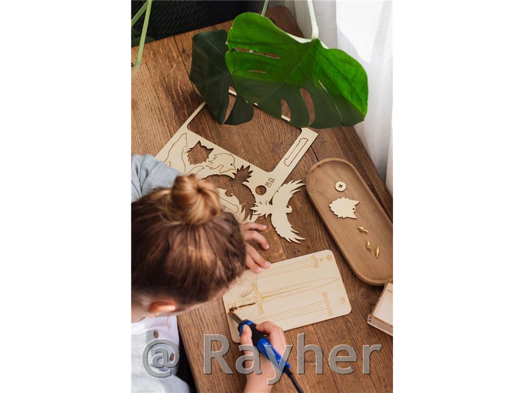 Kreativni set Lovely Box, Ukrašavanje drveta pirografom - Celtic