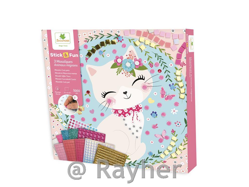 Stick'N Fun - S Mosaics Cute Pets - 5y+