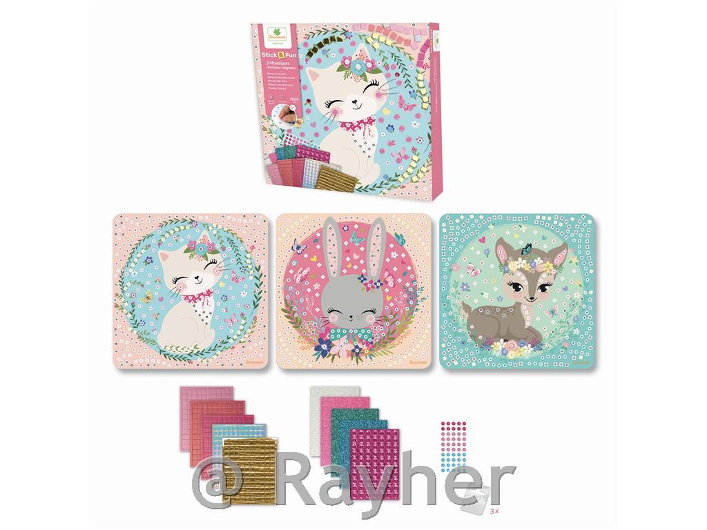 Stick'N Fun - S Mosaics Cute Pets - 5y+