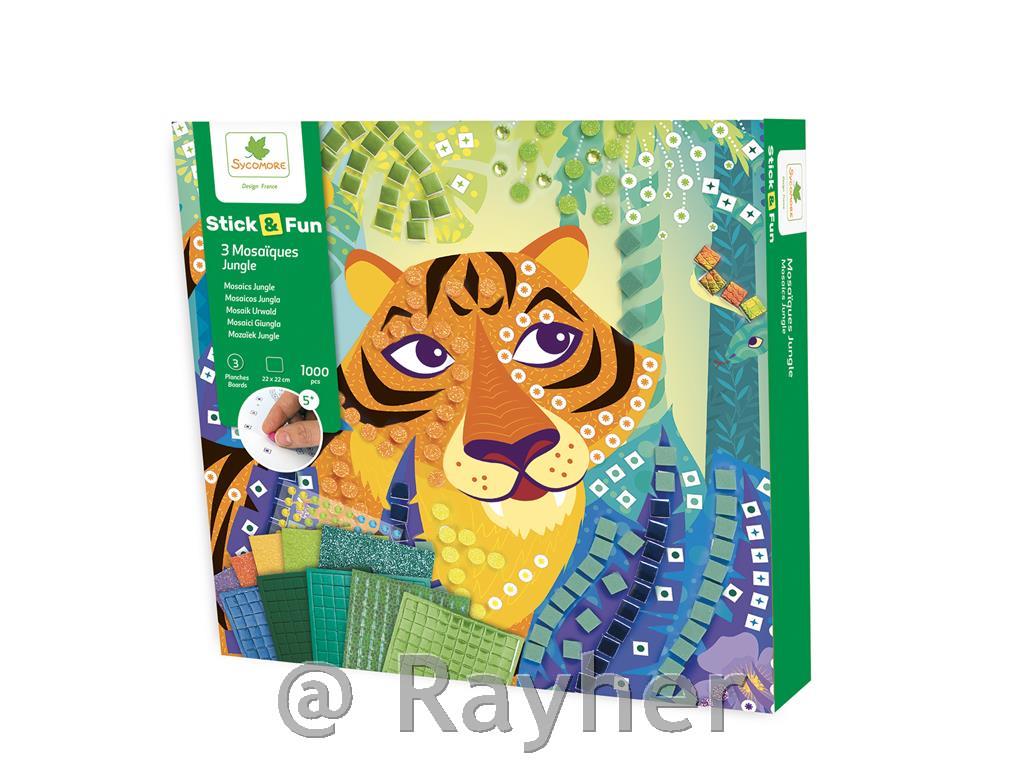 Kreativni set Stick'N Fun Mozaik, U džungli
