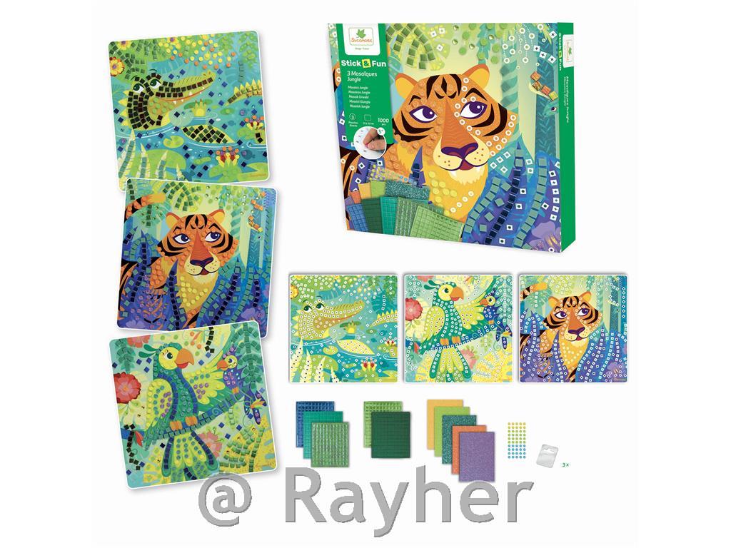 Kreativni set Stick'N Fun Mozaik, U džungli