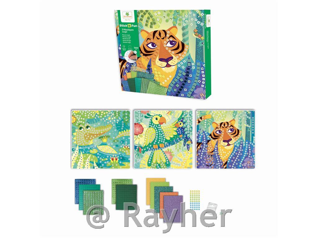 Kreativni set Stick'N Fun Mozaik, U džungli