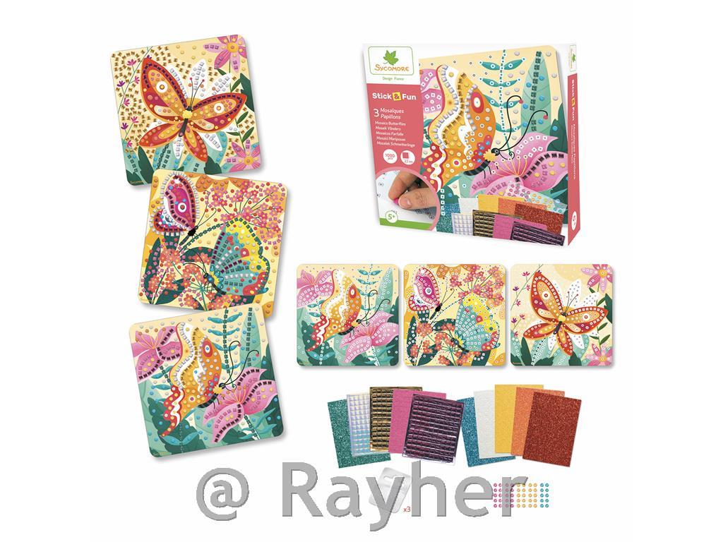 Kreativni set Stick'N Fun Mozaik, Leptiri