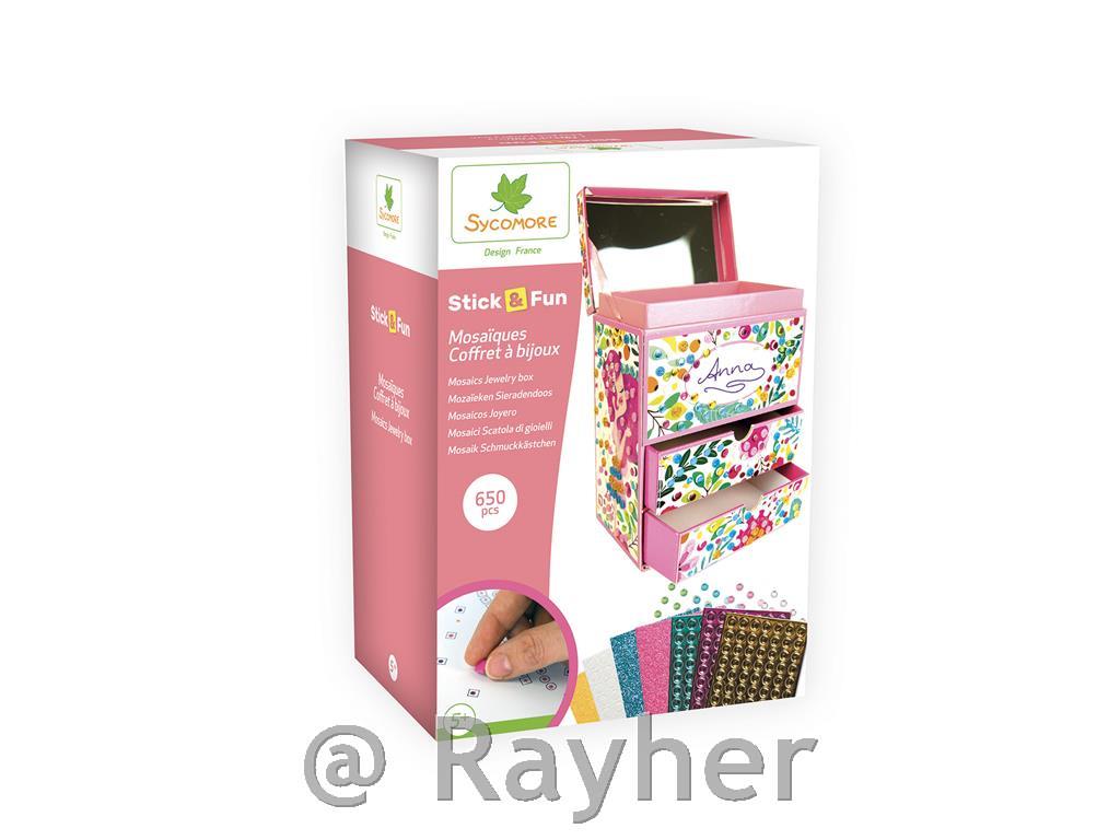 Kreativni set Stick'N Fun – 3D Mozaik, Kutija za nakit