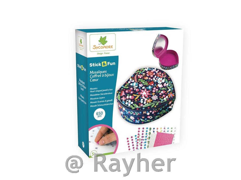 Kreativni set Stick'N Fun – 3D Mozaik, Kutija srce