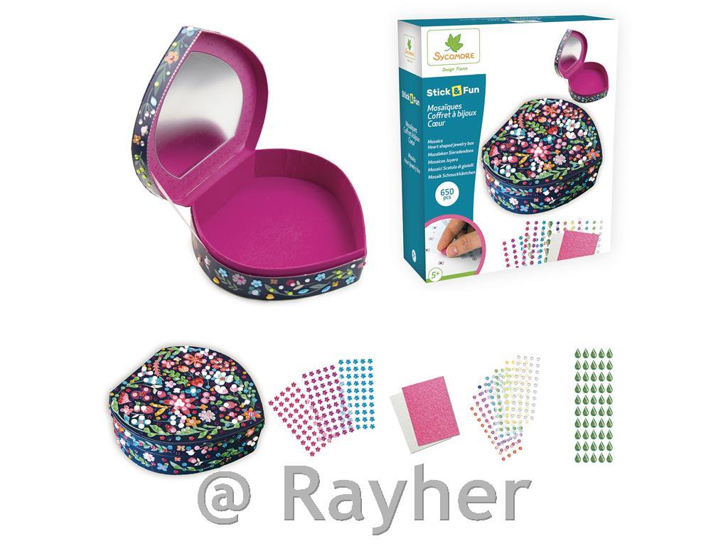 Kreativni set Stick'N Fun – 3D Mozaik, Kutija srce