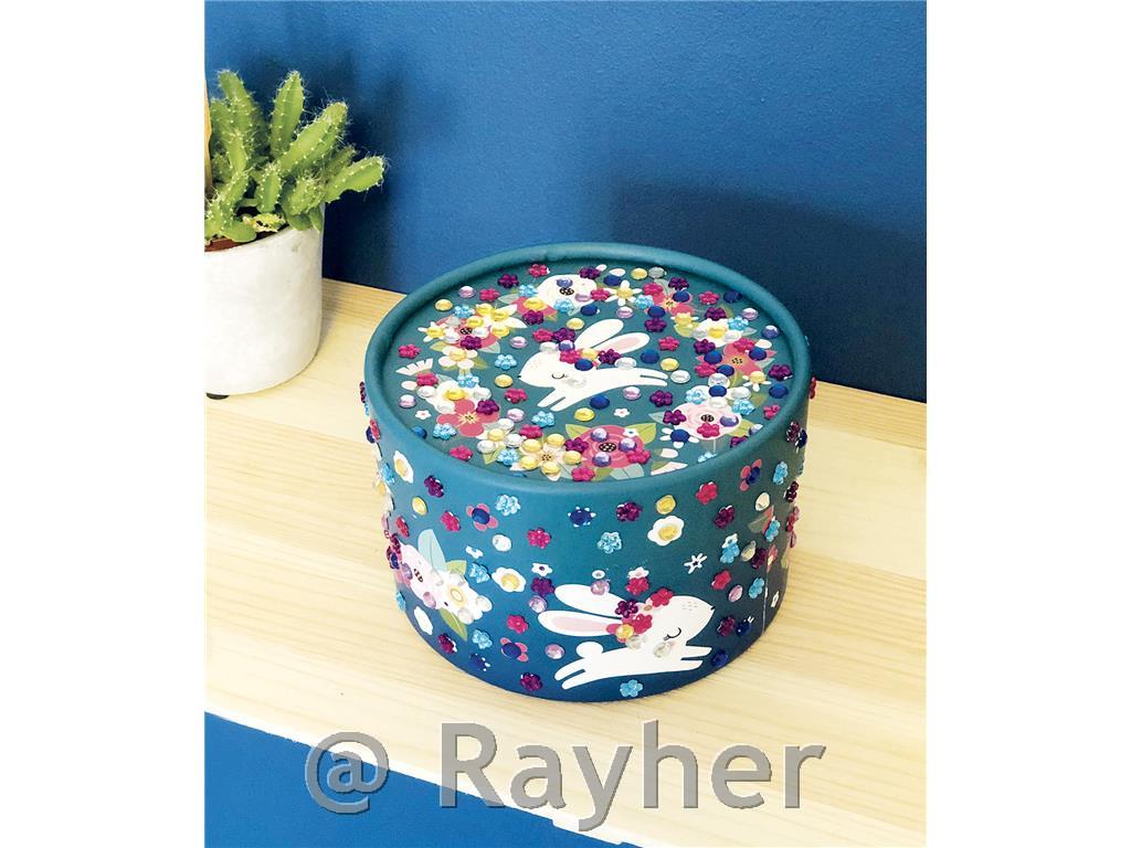 Stick'N Fun - 3D Mosaics Round Box - 5y+