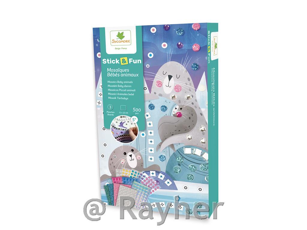 Kreativni set Stick'N Fun Mozaik, Životinje iz mora