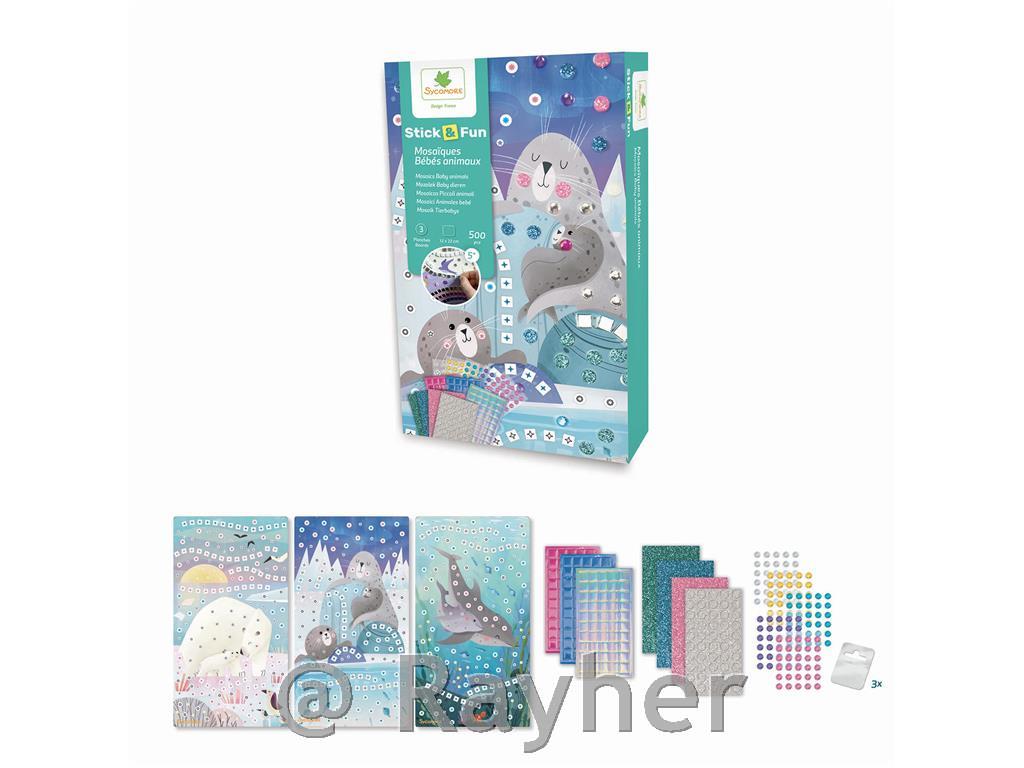 Kreativni set Stick'N Fun Mozaik, Životinje iz mora