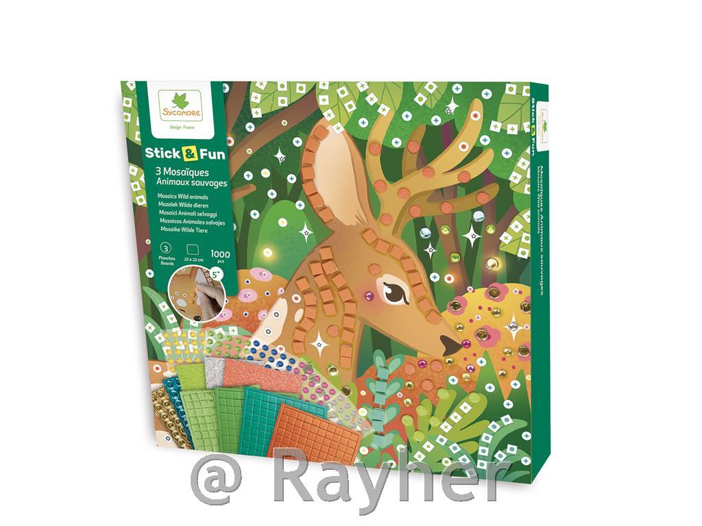 Kreativni set Stick'N Fun Mozaik, Šumskeživotinje