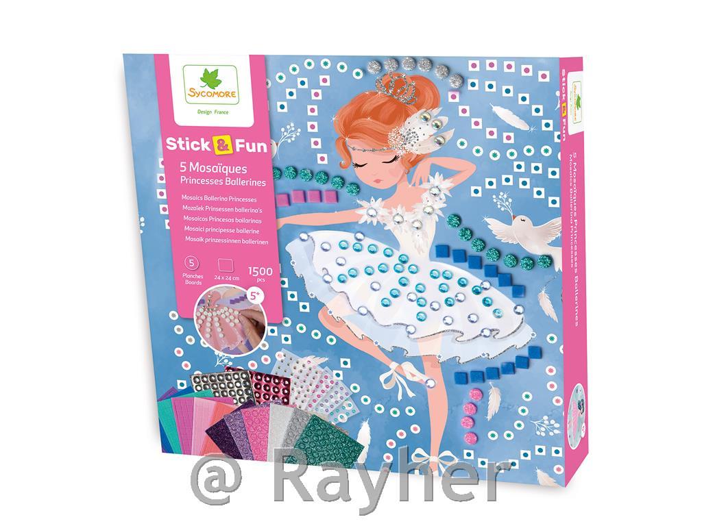 Stick'N Fun - L Mosaics Ballerina Princesses - 5y+