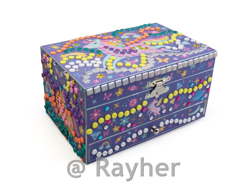 Kreativni set Stick'N Fun – 3D Mozaik, Glazbena kutija jednorog