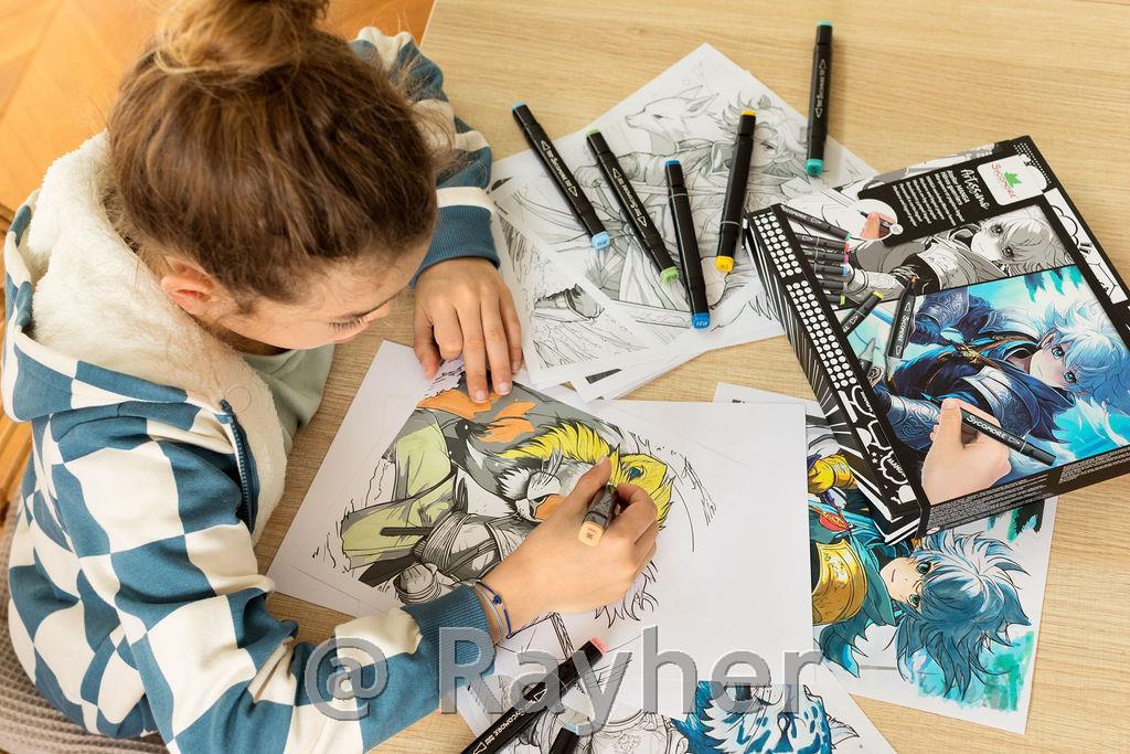 Manga kreativni set, Warrior Heroes