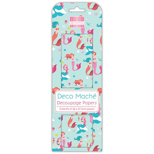 Decoupage papir MD, Mermaids, 3 pole 26x37,5 cm