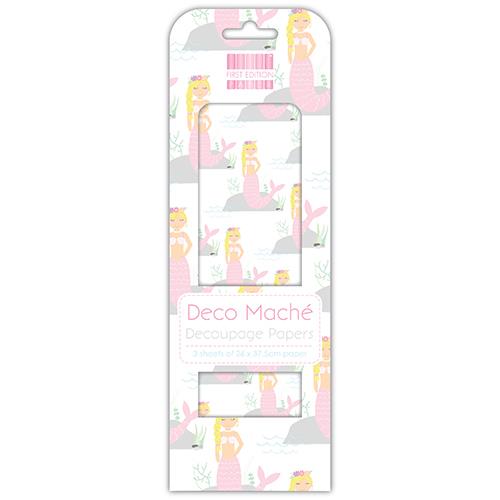 Deco Mache - Mermaid on the Rocks