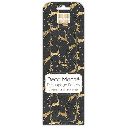 Decoupage papir MD, Zlatni jeleni